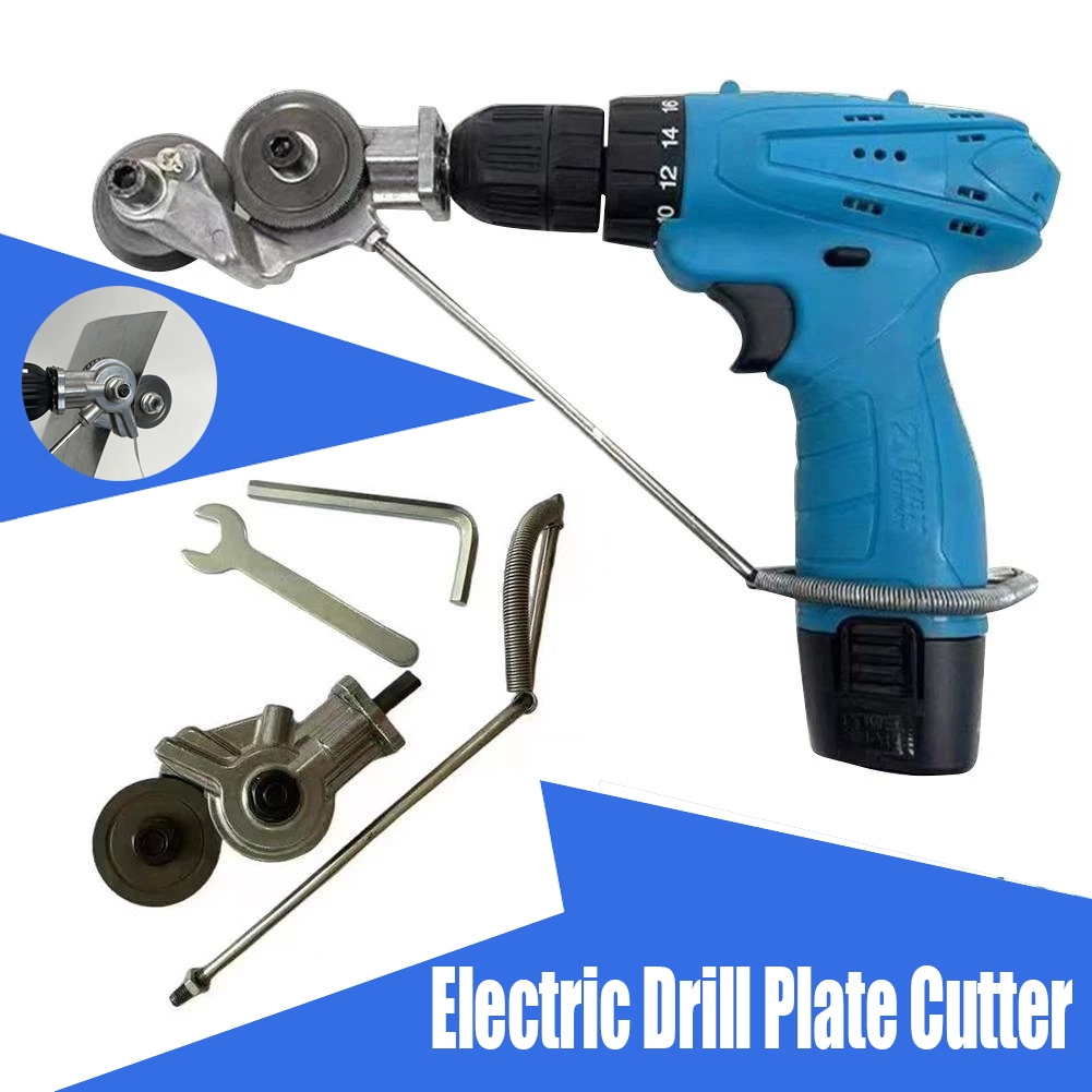 Power Cutter Saw Cutter Plate Electric Drill Plate Cutter DIY Metal ...