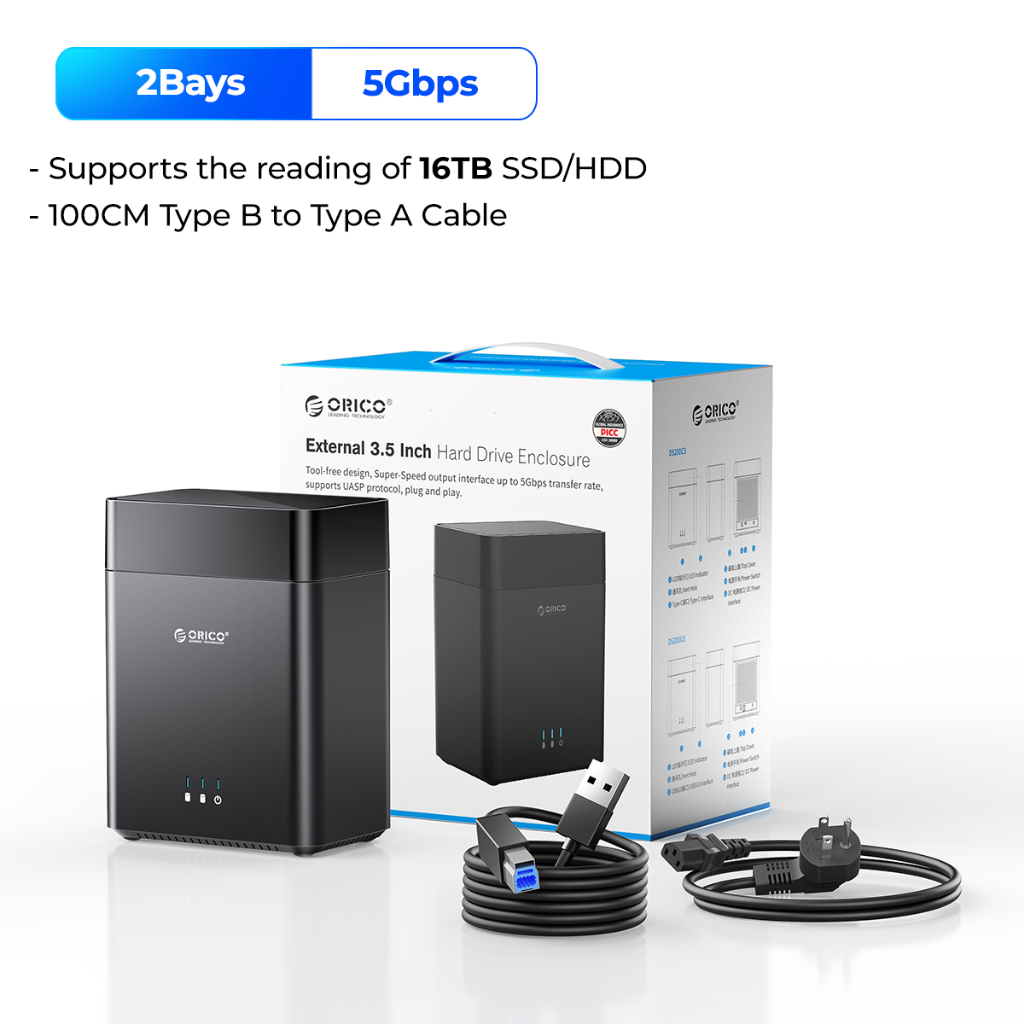 ORICO DS Series hdd Docking Station 3.5 inch 5 Bay Hard Drive