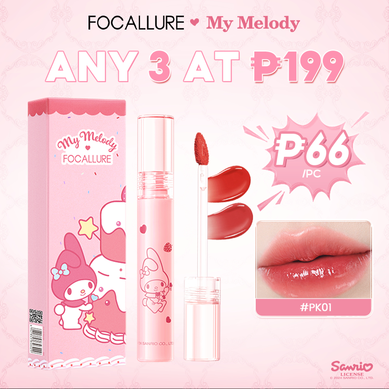 Focallure X Sanrio#CakeInJoy Pro-juicy Jelly Watery Lip Tint
