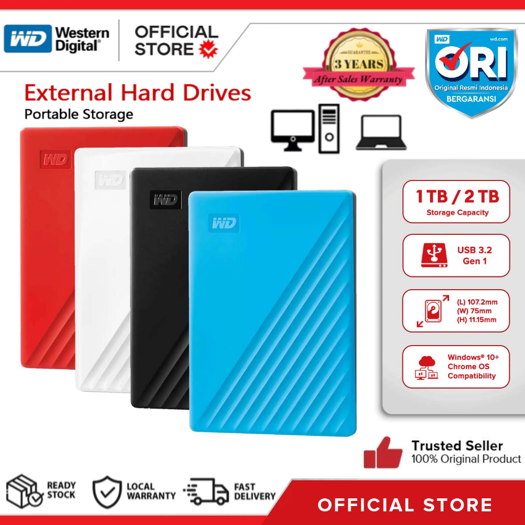 Wd Passport 1tb Wd 1tb Ssd External Hard Drive WD 1TB My Passport