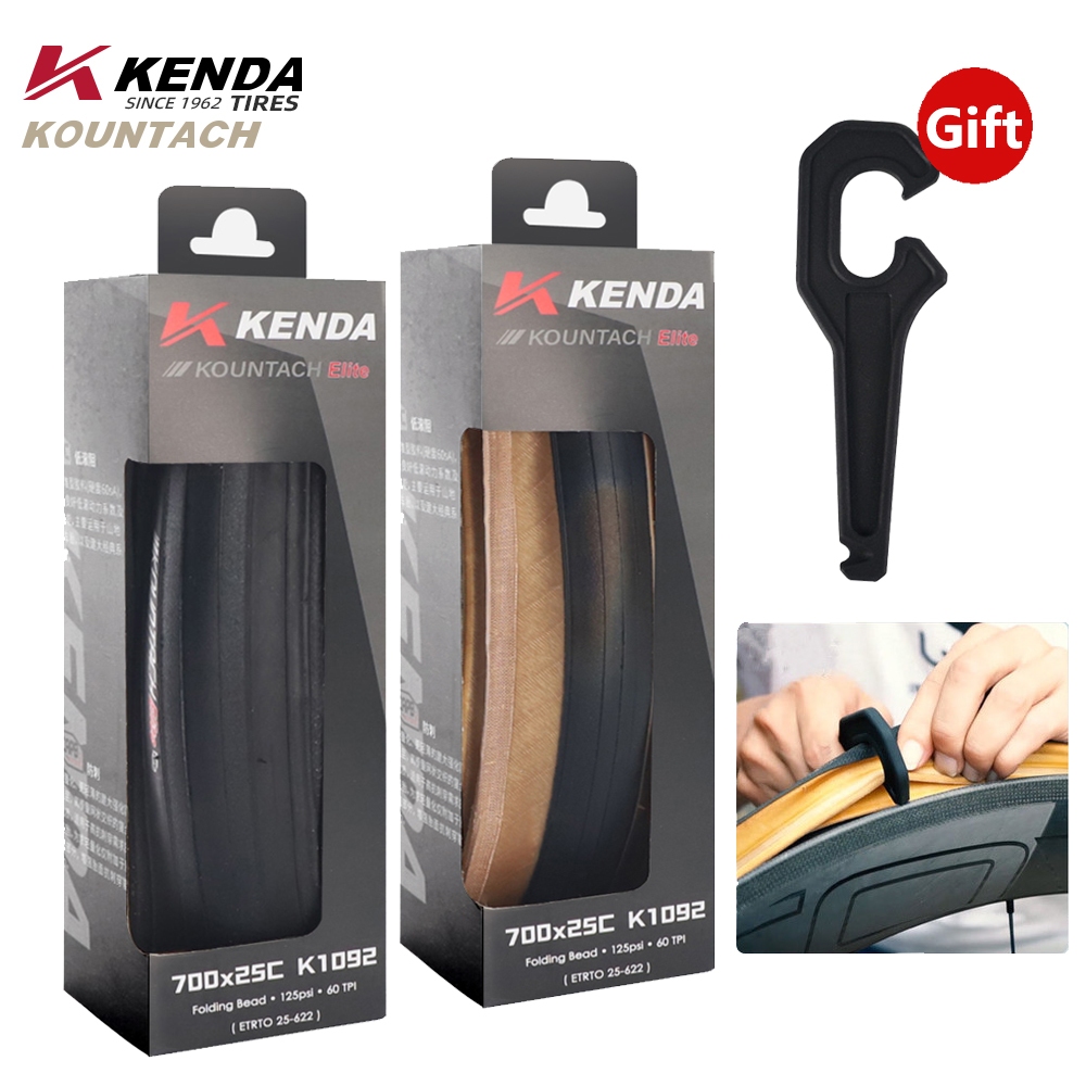 2PCS KENDA K1092 Bicycle Tire 700x25/28C KOUNTACH ELITE Folding Bead ...