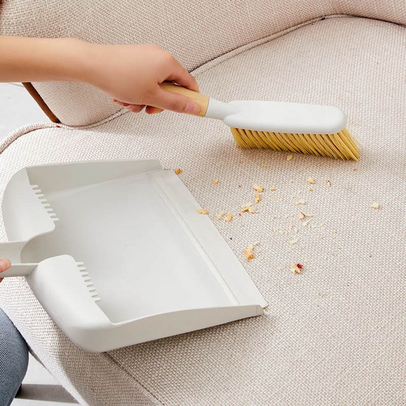 Portable Mini Dustpan And Broom Set - Multifunctional Wooden Handle Cleaning Brush Kit For Desktops, Keyboards And Small Gaps - , Seamless Cleaning, Easy To Use | UK