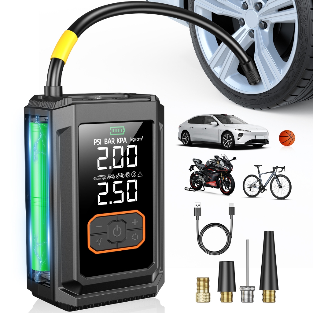 New AIRAUTO Tire Air Inflator 150 Psi Portable Compressor Cordless Pump Car Auto - View #3