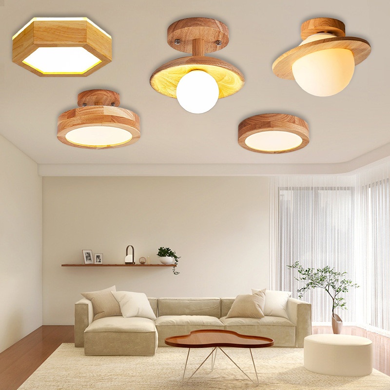 OIMI Modern Minimalist Wood Corridor Lights Japanese Bedroom Ceiling ...