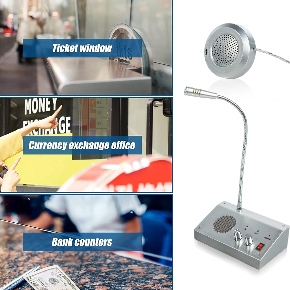 Window Intercom Speaker Anti Interference dual way window intercom ...