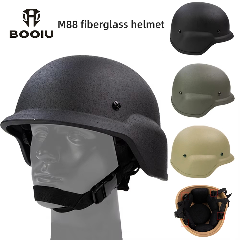 BOOIU M88 Steel Tactical Helmet FRP Explosion-Proof Helmet 1.3kg ...