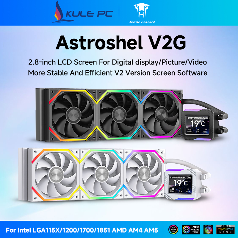 TZMRIT V2G Aio Wasserkühlung 360mm mit 2.8 Zoll IPS LCD-Bildschirm 240