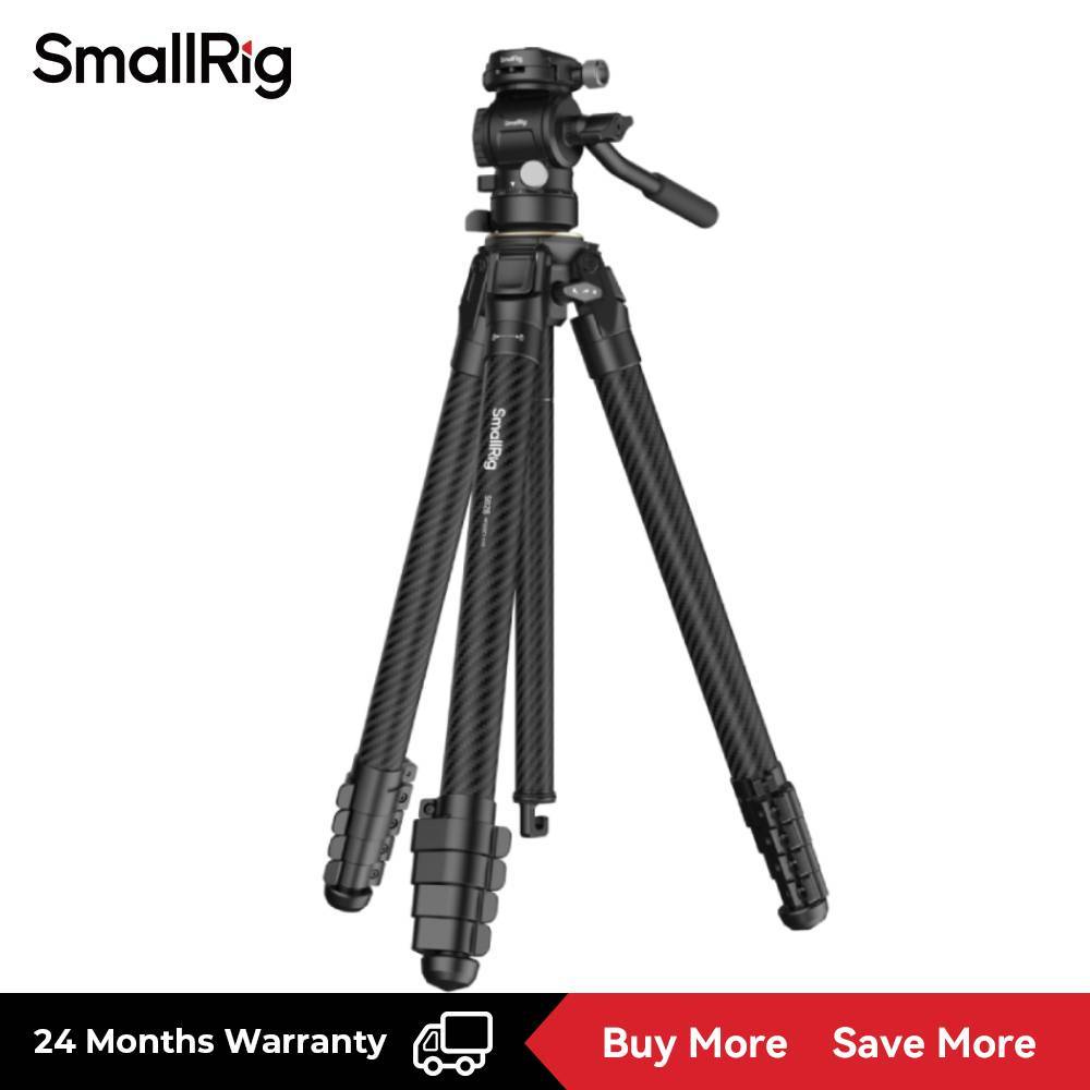 SmallRig Camera Tripod Portable Carbon Fiber Travel Tripod Kit , #5025 ...