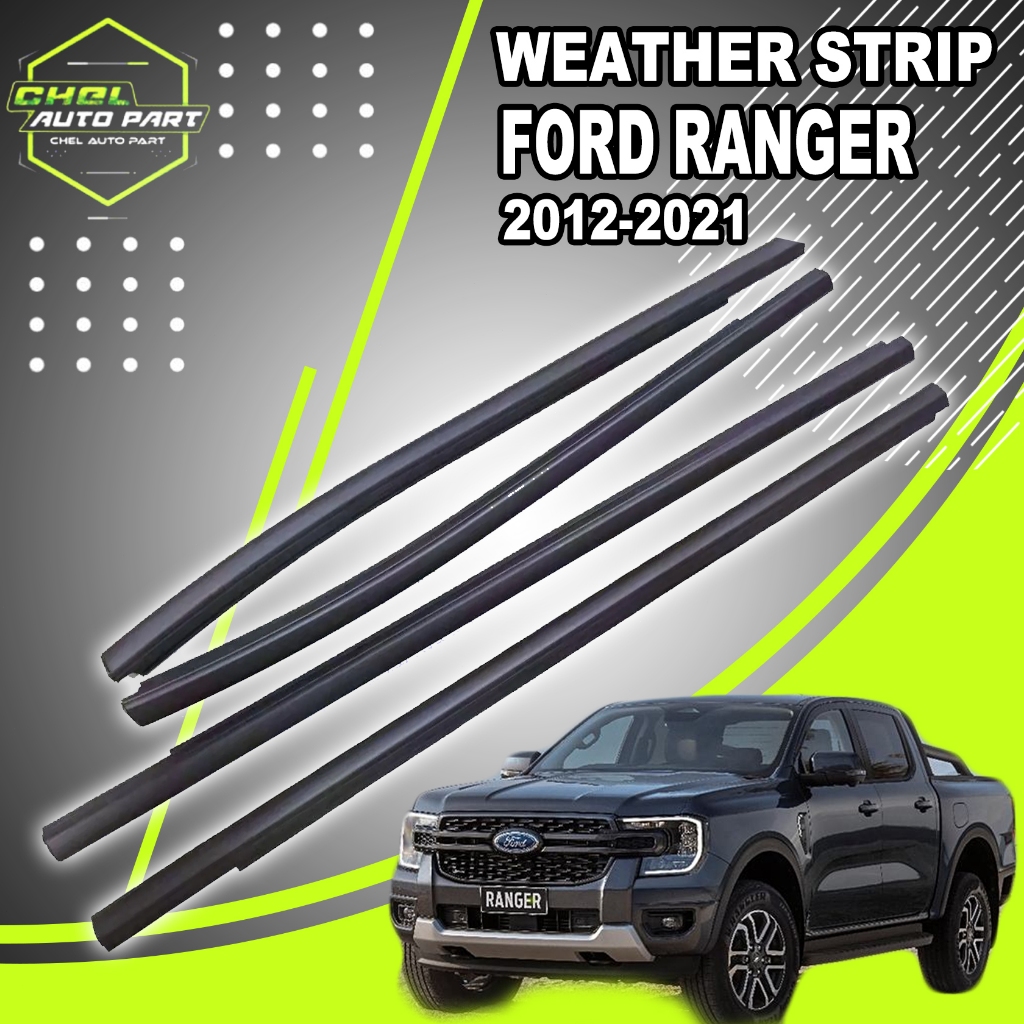 4Pcs Ford Ranger 2013-2021 Weather Strip Car Window Weatherstrip ...