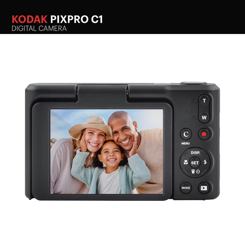 Kodak PIXPRO C1 Compact Digital Camera 13MP 1080p Selfie 180° Tilting ...