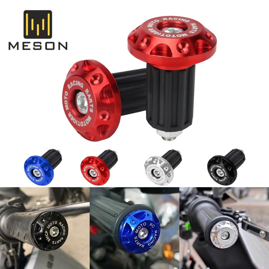 Motorcycle Handlebar End Plug Grip 4-color CNC Aluminum Handlebar Plug ...