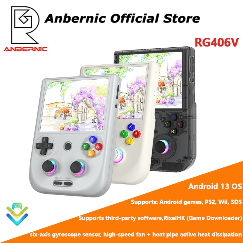 ANBERNIC RG406V Android Game Console 4-inch Android 13 System Unisoc ...