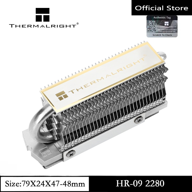 Thermalright HR-09 M.2 2280 SSD Heatsink with Thermal Silicone Pad for ...