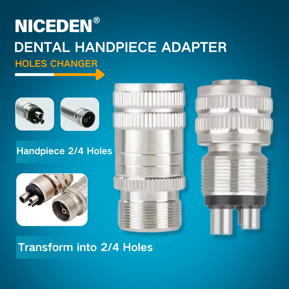 NICEDEN Dental high speed handpiece Adaptor 2 hole to 4 hole or M4 to ...