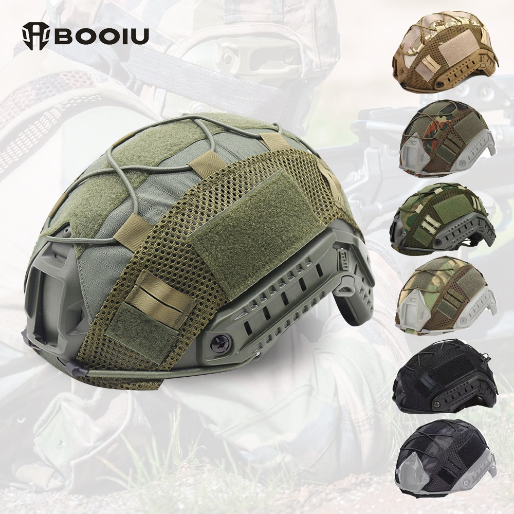 BOOIU FAST Tactical Helmet Cover Lightweight Outdoor Hunting Shooting ...