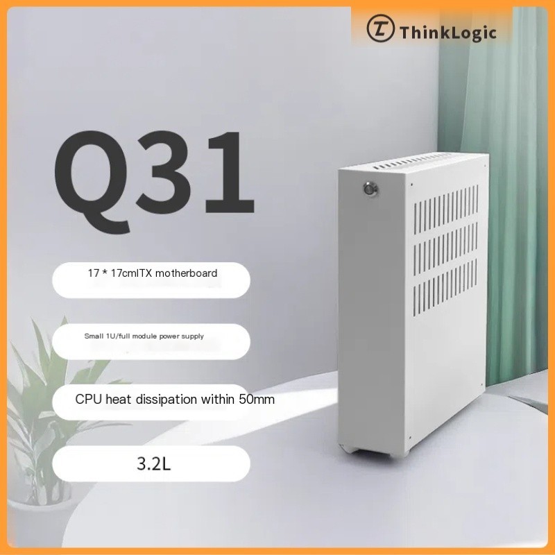 Qiaomei Q31 Mini-ITX Mini Chassis Small 1U Power Compact Computer Air ...