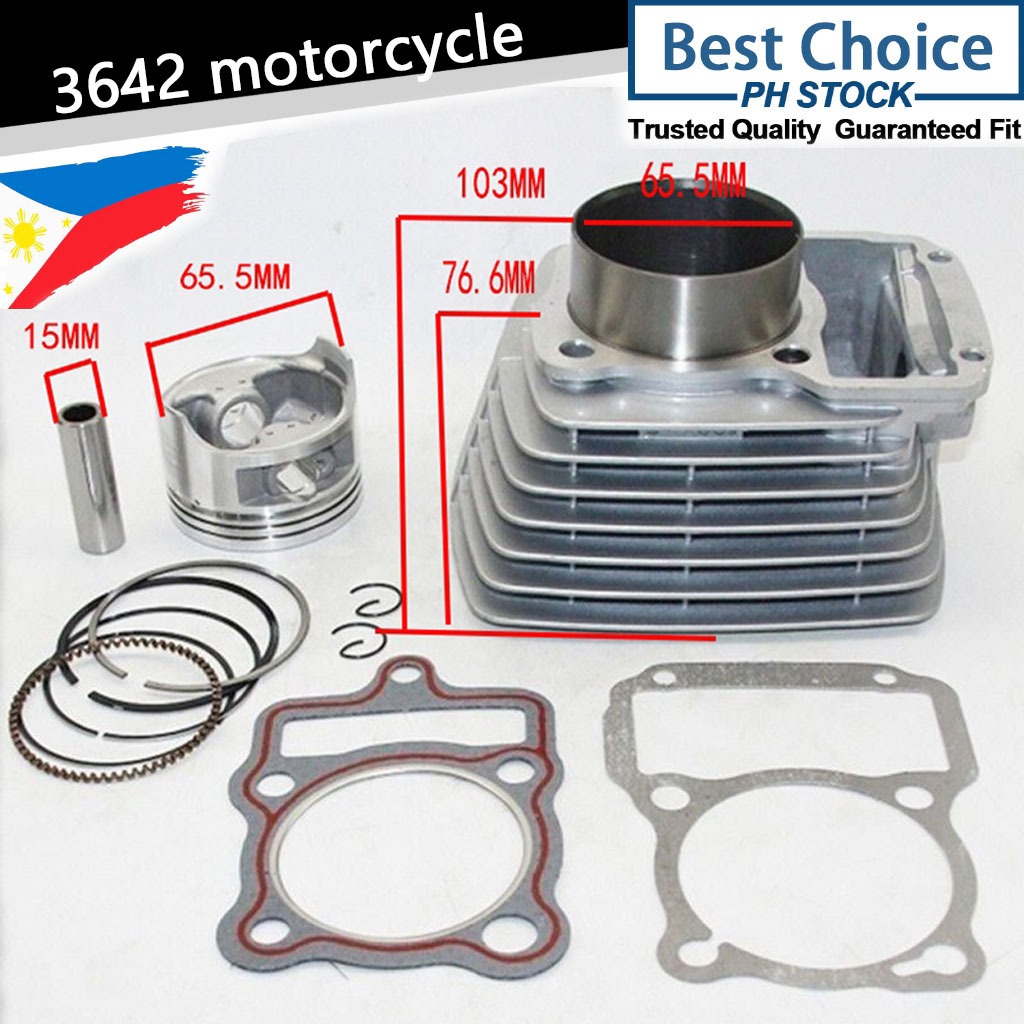 Honda CG 200 TMX 155 65.5mm Big Bore Cylinder Block Piston Top Engine ...