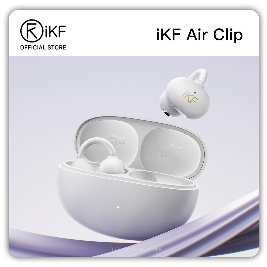iKF Air Clip Open Ear Wireless Earbuds Air Conduction Earphones Sports ...