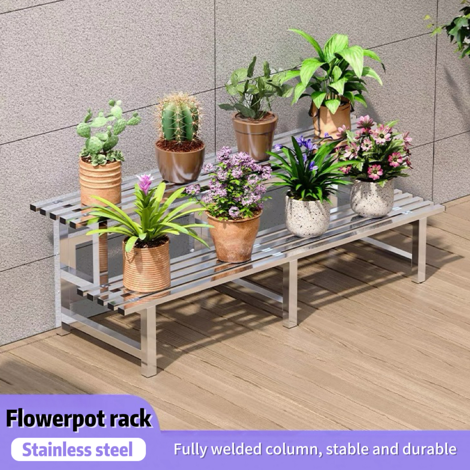 Stainless Steel Ladder Plant Stand 2/3/4 Layers Heavy Duty Rust ...