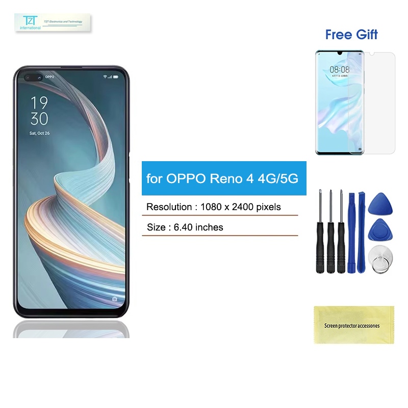 Super Amoled for OPPO Reno 4 LCD Display Oled Replacement | Shopee ...