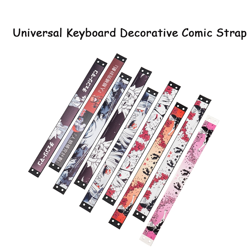 Multiple Universal Menga Comic keyboard Strap Decorative with Stick-on ...