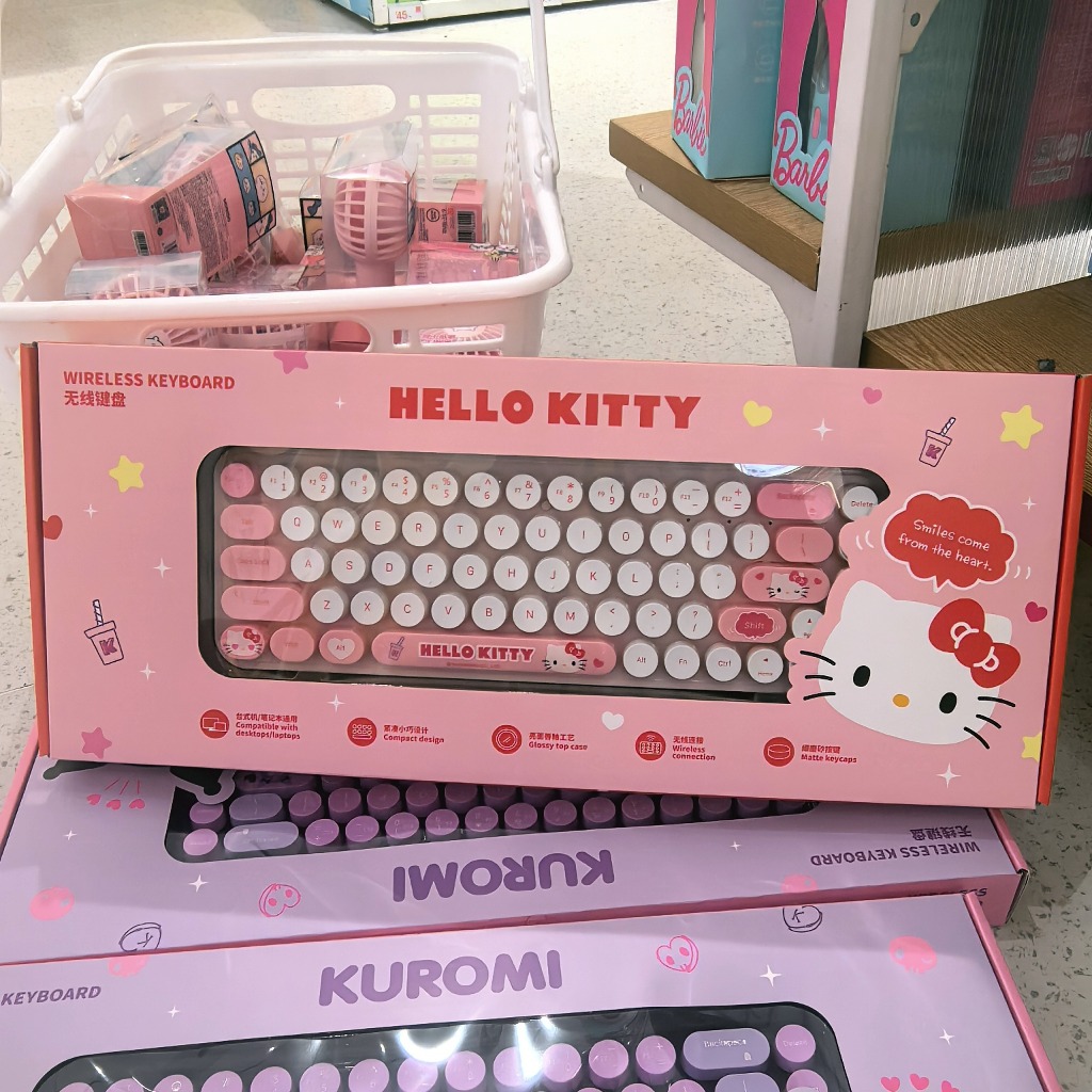 Sanrio characters Wireless Keyboard Cinnamon Dog Kuromi | Shopee ...