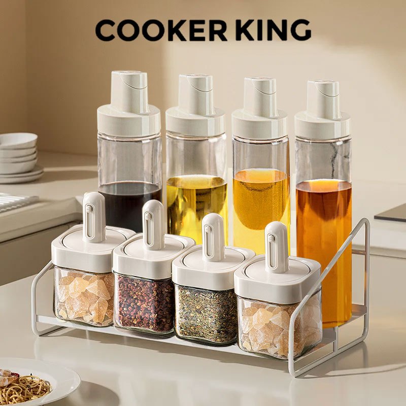COOKER KING 8PCS Seasoning Bottle Set Oil Bottle Kitchen Spice ...