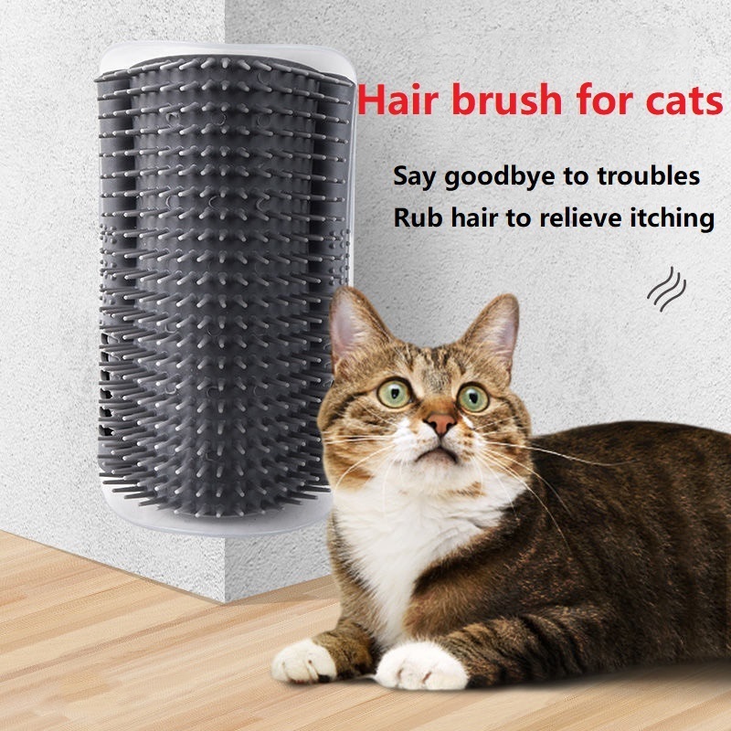 Pet Corner Self Comb Wall Scratcher Brush Massage Comb With Catnip Cats ...