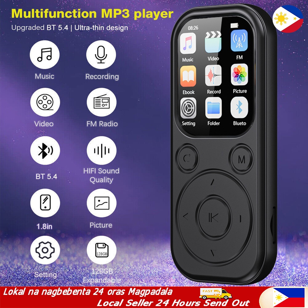(Philippines Stock) MP3/MP4 Music Player Electronic FM Radio 2-inch ...