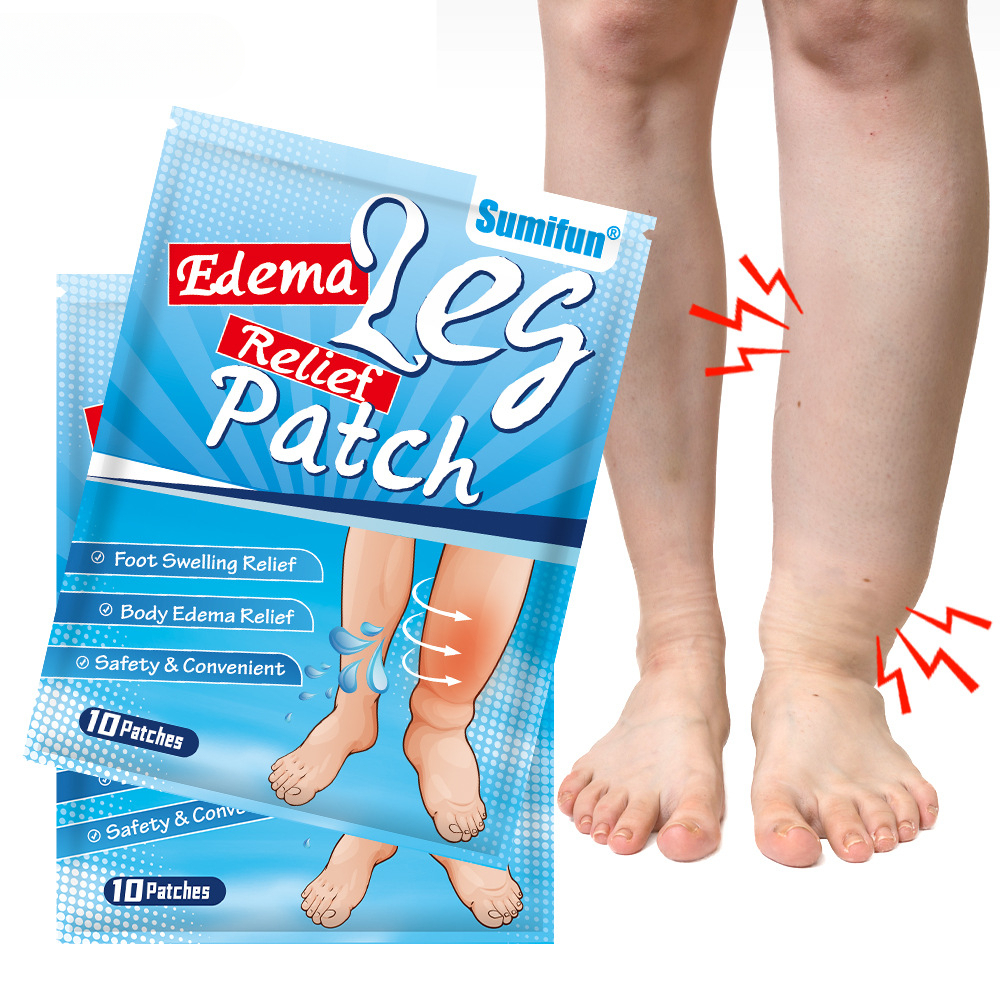 10pcs/bag Edema sticker Relief Patch leg edema foot care promote blood ...