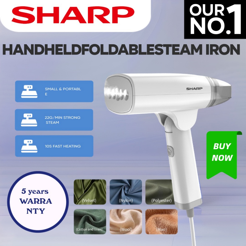 Sharp Steamer Garment Steamer Handheld Garment Ironing Travel Steam ...