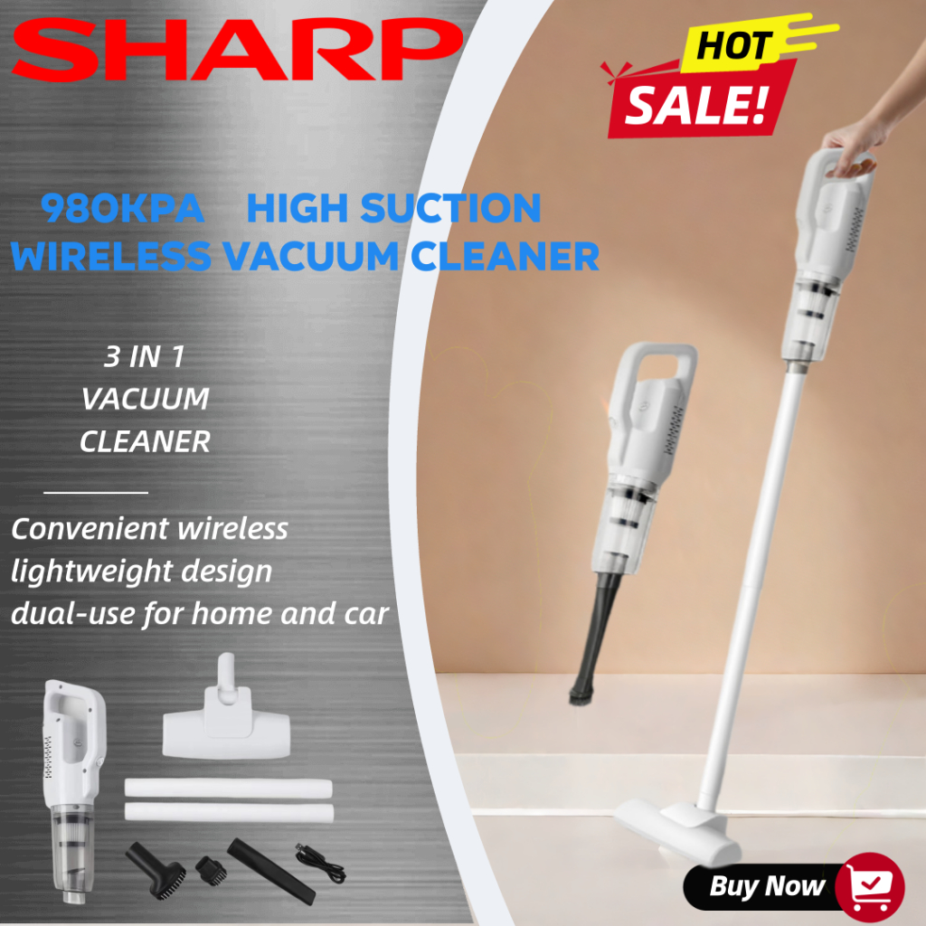 Sharp Wireless Vacuum Cleaner Wireless Portable Car Vacuum Vacuum ...