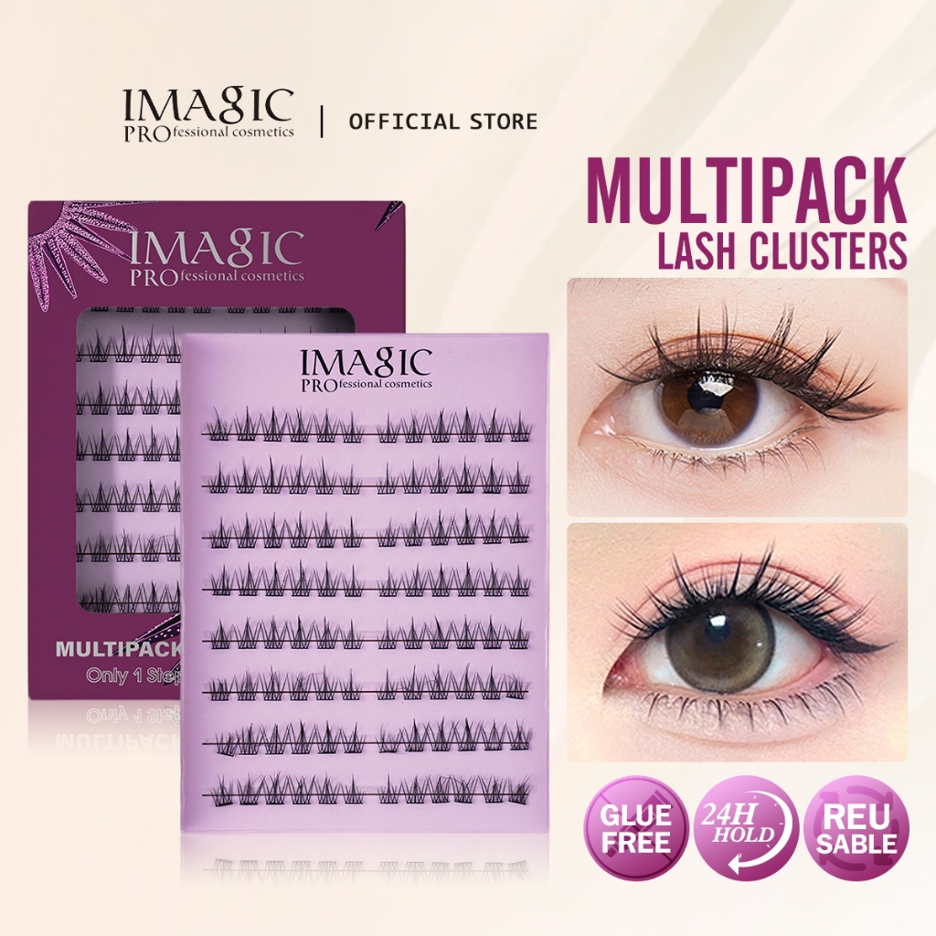 IMAGIC Multipack Lash Clusters 5 Styles No Glue Need Reusable 24H Hold ...