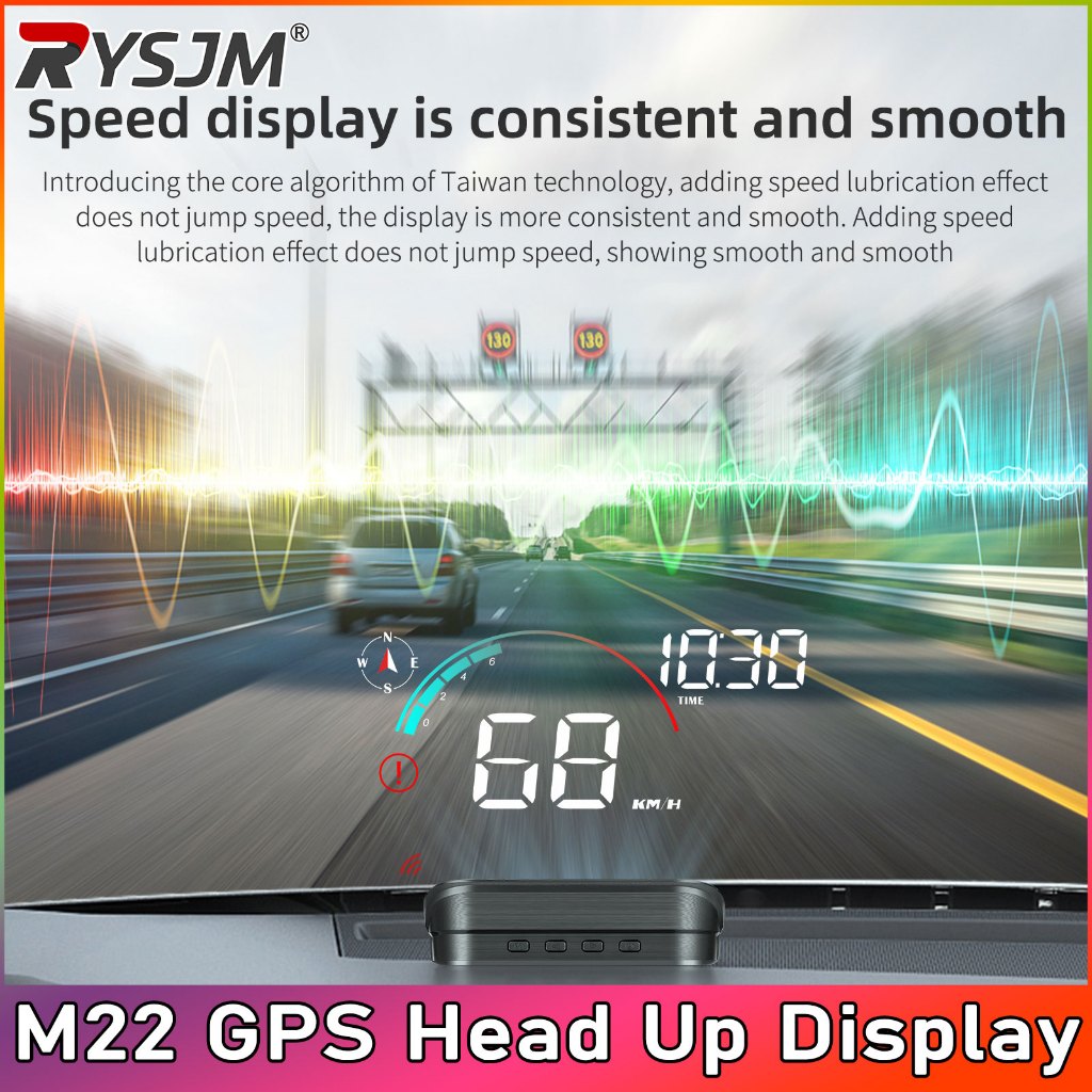M22 Car GPS Head Up Display Universal Auto Speedometer Overspeed ...