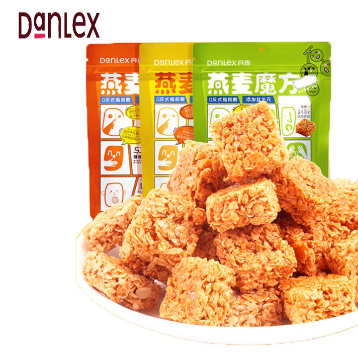 DANLEX Oatmeal Cube 80g No Sucrose Whole Oatmeal Grain Protein Dietary ...