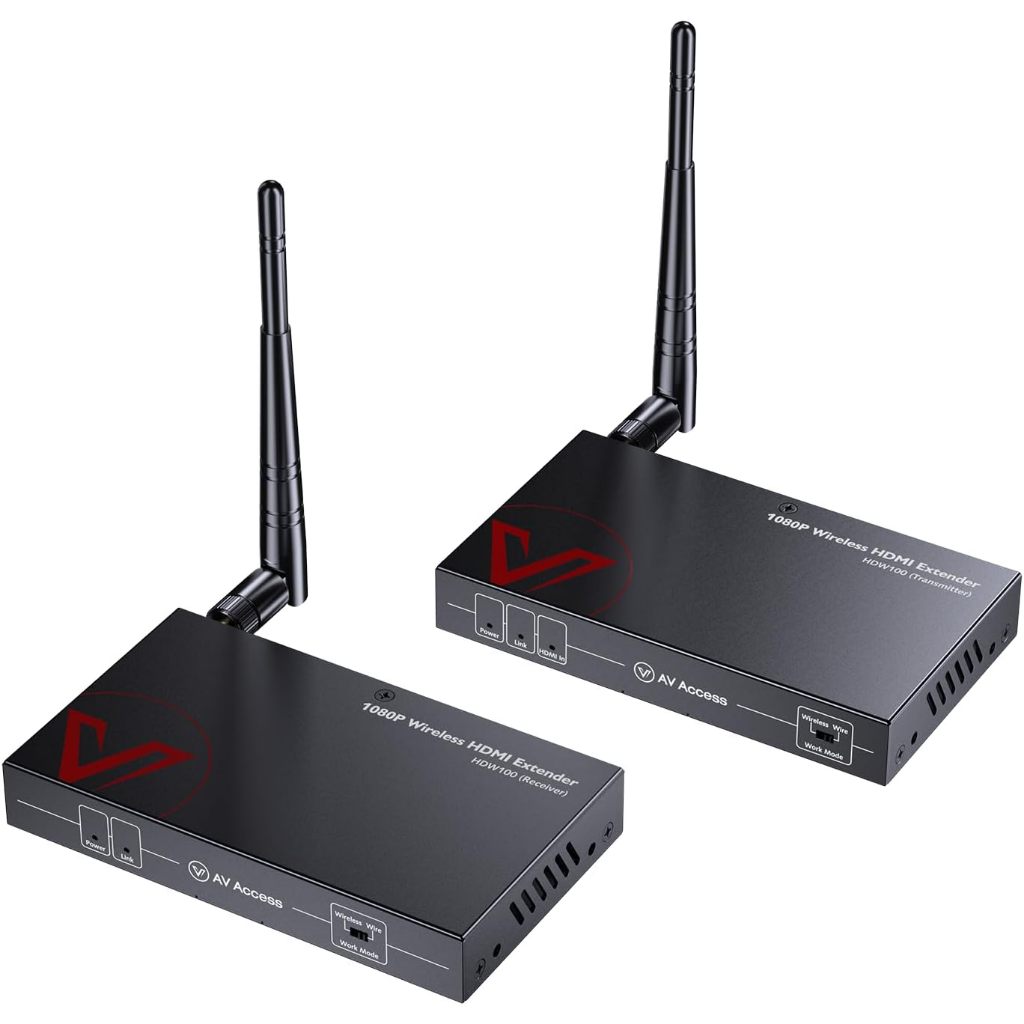 EXVIST 4K Basic HDMI Wireless Extender 1x ontvanger, tot 656ft, IR- ondersteuning, geschikt voor het verzenden van video van laptop, pc, YouTube, PS4 naar HDTV of projector enz
