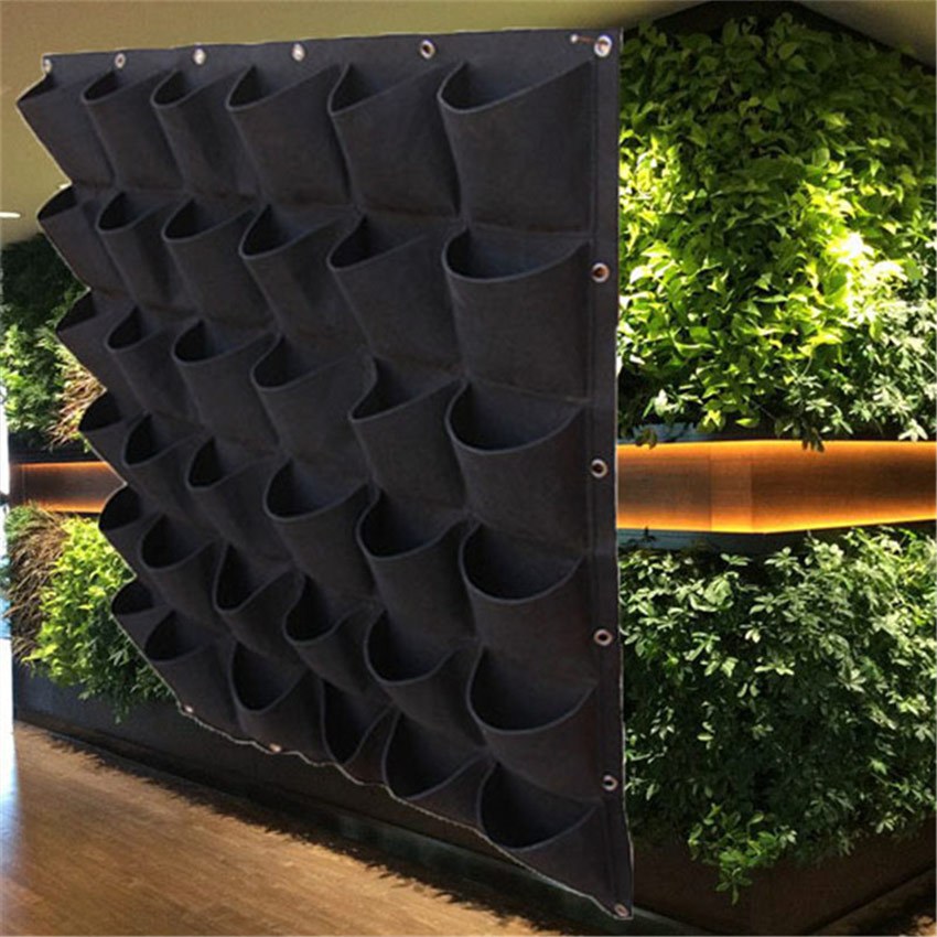 Wall Hanging Planting Bags 9/36/72 Pockets Grow Bag Planter Vertical ...