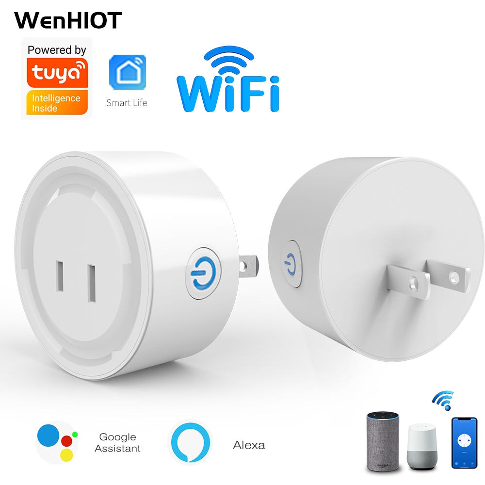 Tuya WiFi socket Smart socket US Plug 2-pin flat plug US plug switch ...