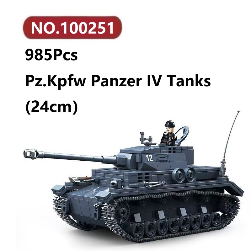 COBI 2654 1:28 Historical Collection World War II - Pz.Kpfw. V Panther Ausf. A Military Construction Kit 1152 Pieces