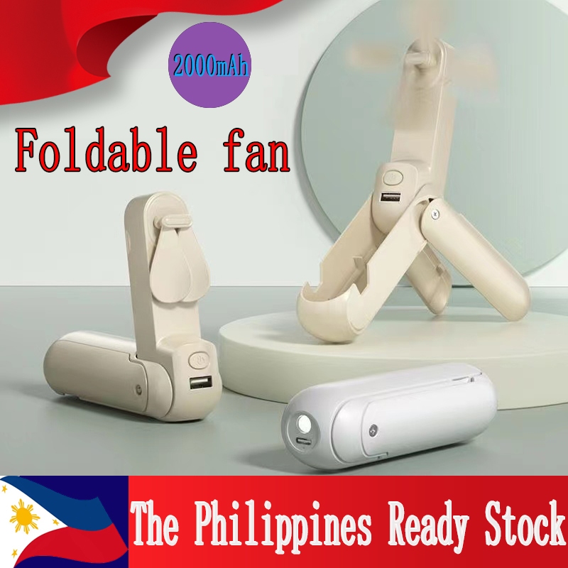 Mini Fan Multifunction 5-in-1 Portable Rechargeable Handheld Fan USB ...