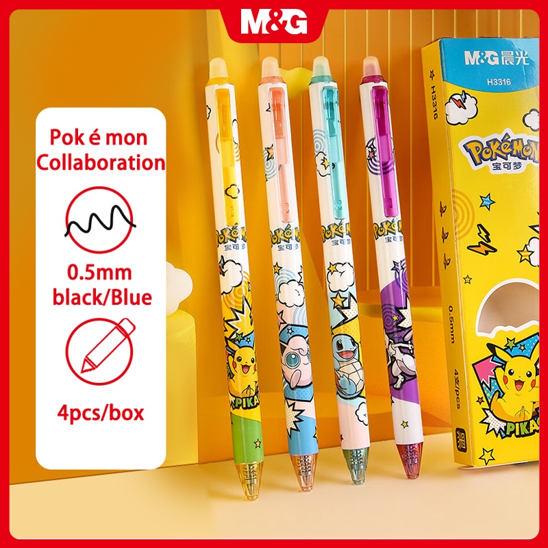 M&G Stationery Heat-erasable Gel Pen Ballpoint Pen Genuine Pokémon Co ...