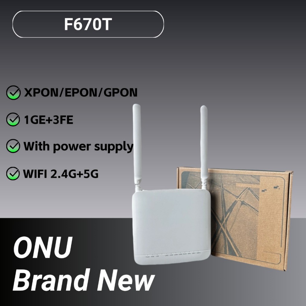 Dual Band 5G F670T ONT/ONU English Firmware 4GE+2usb 5G WIFI UN Fiber ...