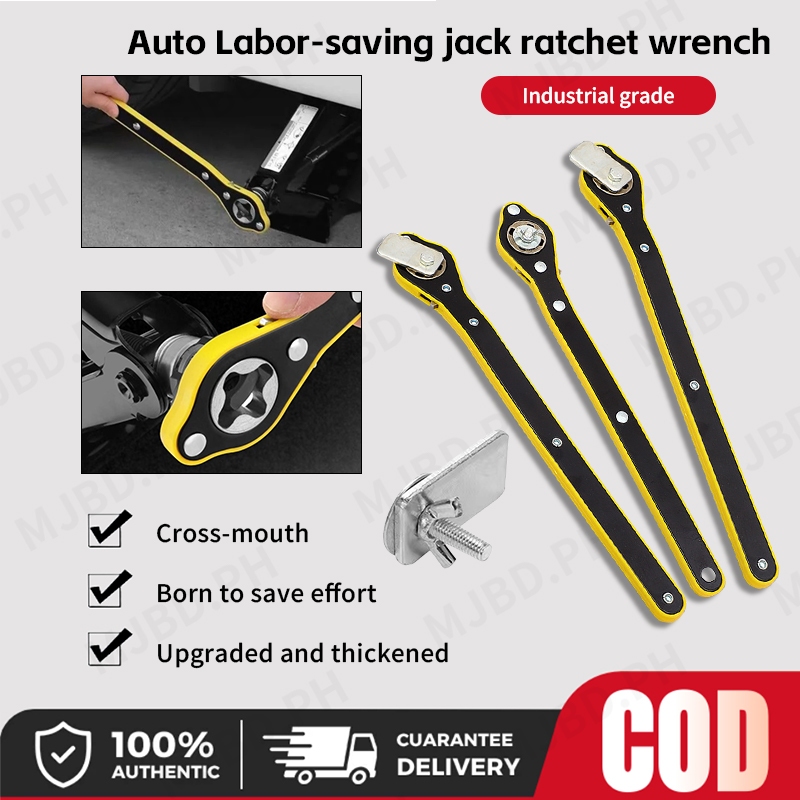 Car Labor-saving Jack Ratchet Wrench with Long Handle Rocker Tyre ...