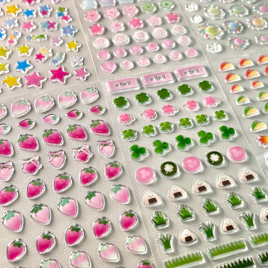 [Wholesale] 3D Stickers - | MOQ 10pcs | Kawaii Scrapbooking Materials ...