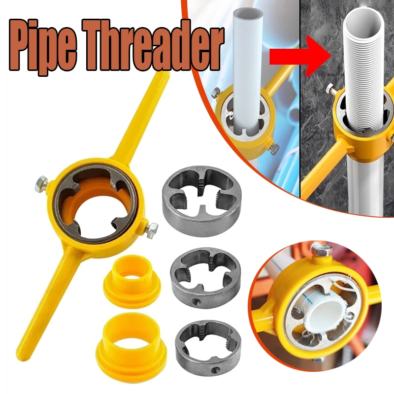 Pipe Threading Tool Set M10 Thread Maker PVC 1/2 3/4 1 Inch Pipe ...