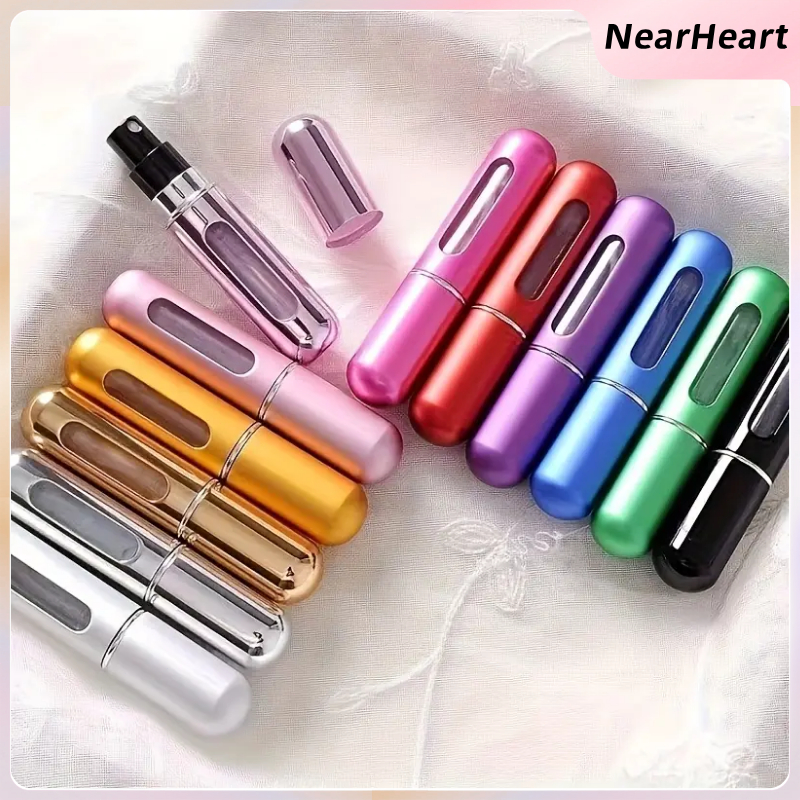 5ml Portable Mini Refillable Perfume Bottle With Spray Scent Pump Empty ...