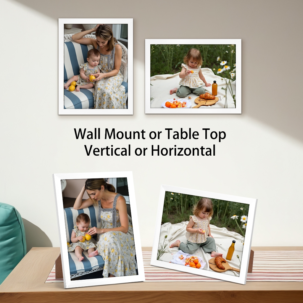 A4/4R/5R/6R/8R Picture Frame With Stand Frame Wall Decor Picture Frames ...