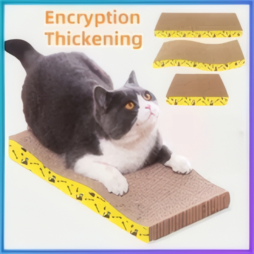 Cat Scratches kitten Scratching Cardboard Cat Toy High-density Scratch ...