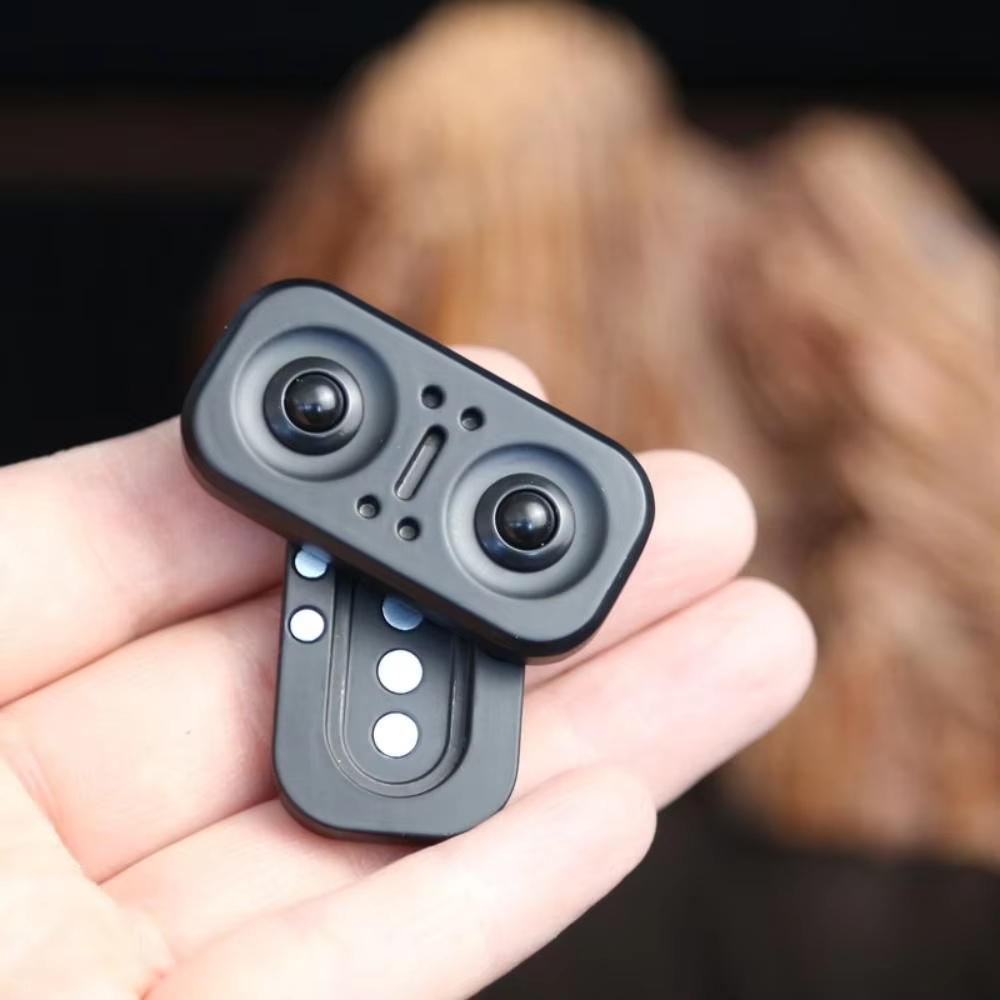 Edc Owl Fidget Magnetic Slider Metal Push Slider Fidget Rotator Adult ...