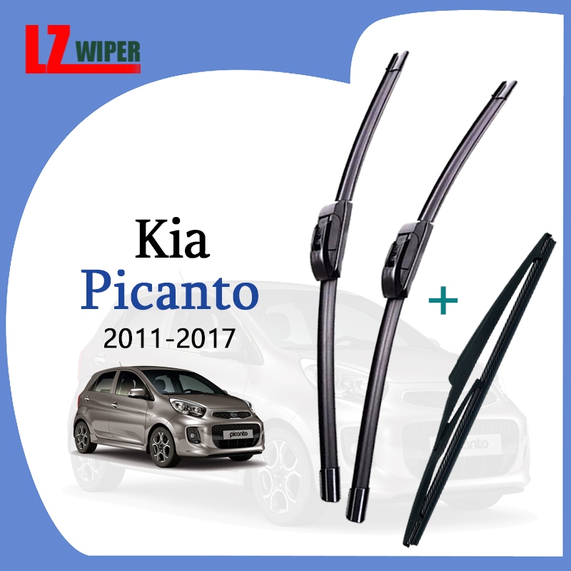 Kia Picanto Wiper Blade Set (Front/Rear) for 2011 to 2017 year Car ...